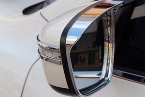 Хромированные козырьки на зеркала OEM-Tuning Nissan Qashqai 2014-2019 ― Auto-Clover