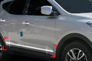 Хромированные молдинги на двери Autoclover Hyundai Santa Fe 2012-2018 ― Auto-Clover