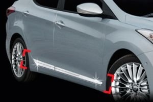 Хромированные молдинги на двери Autoclover Hyundai Elantra 2010-2015 ― Auto-Clover