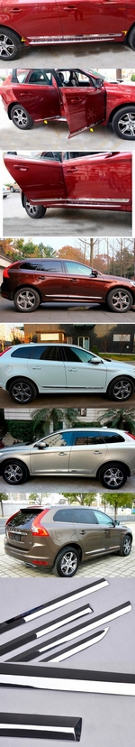 Хромированные молдинги на двери OEM-Tuning Volvo XC60 2008-2017
