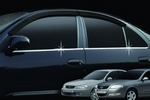Хромированные молдинги на окна дверей (низ) Autoclover Nissan Almera 2002-2009
