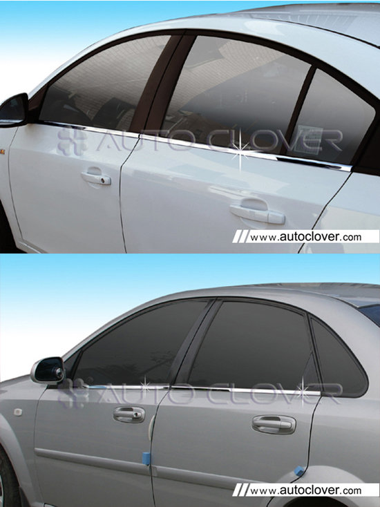 Хромированные молдинги на окна дверей (низ) Autoclover Chevrolet  0352