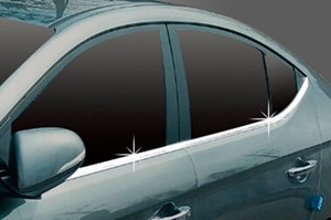 Хромированные молдинги на окна дверей (низ) Autoclover Hyundai Elantra 2016-2019 ― Auto-Clover