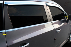 Хромированные молдинги на окна дверей (низ) Kyoungdong Chevrolet Orlando 2011-2019 ― Auto-Clover