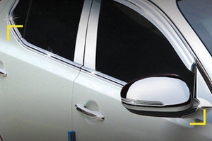 Хромированные молдинги на окна дверей (низ) Kyoungdong KIA Optima 2010-2015 ― Auto-Clover