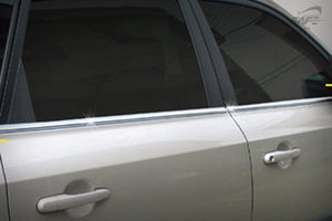 Хромированные молдинги на окна дверей (низ) Kyoungdong Hyundai Tucson 2004-2009 ― Auto-Clover