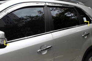 Хромированные молдинги на окна дверей (низ) Kyoungdong KIA Sorento 2013-2017 ― Auto-Clover