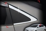 Хромированные молдинги на окна дверей (тип С) Autoclover Hyundai Solaris 2011-2017