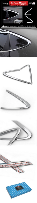 Хромированные молдинги на окна дверей (тип С) Autoclover Hyundai ix35 2009-2015
