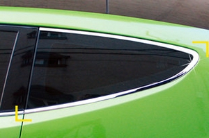 Хромированные молдинги на окна дверей (тип С) Kyoungdong Hyundai Veloster 2011-2019 ― Auto-Clover