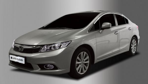 Хромированные молдинги на окна дверей (верх) Autoclover Honda Civic IX 2012-2019 no.15332