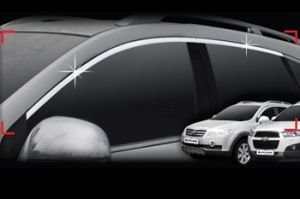 Хромированные молдинги на окна дверей (верх) Autoclover Chevrolet Captiva 2006-2019 ― Auto-Clover