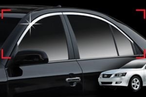 Хромированные молдинги на окна дверей (верх) Autoclover Hyundai Sonata 2004-2010 ― Auto-Clover