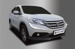 Хромированные молдинги на передний и задний бампер Autoclover Honda CR-V IV 2012-2016