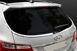 Хромированные молдинги на стекло задней двери Kyoungdong Hyundai Grand Santa Fe 2013-2019 ― Auto-Clover