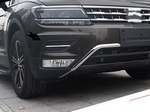 Хромированные молдинги на воздухозаборники в бампере OEM-Tuning Volkswagen Tiguan II 2016-2019