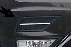 Хромированные молдинги на воздухозаборники в бампере OEM-Tuning Volkswagen Tiguan II 2016-2019 ― Auto-Clover