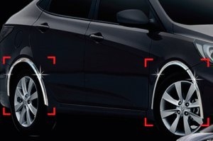Хромированные накладки на арки колес Autoclover Hyundai Solaris 2011-2017 ― Auto-Clover