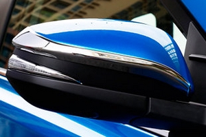 Хромированные накладки на боковые зеркала (вариант 2) OEM-Tuning Toyota RAV4 2013-2019 ― Auto-Clover