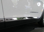 Хромированные накладки на двери OEM-Tuning Jeep Cherokee 2014-2019