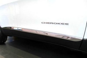 Хромированные накладки на двери OEM-Tuning Jeep Cherokee 2014-2019 ― Auto-Clover