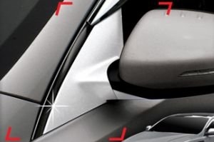 Хромированные накладки на крепления зеркал Autoclover KIA Optima 2010-2015 ― Auto-Clover