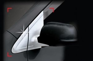 Хромированные накладки на крепления зеркал Autoclover KIA Picanto 2012-2016 ― Auto-Clover