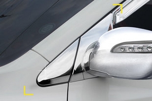 Хромированные накладки на крепления зеркал Kyoungdong Hyundai ix35 2009-2015 ― Auto-Clover