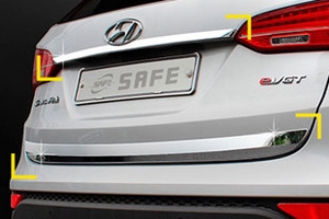 Хромированные накладки на крышку багажника Kyoungdong Hyundai Santa Fe 2012-2018 ― Auto-Clover