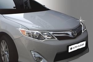 Хромированные накладки на передние фары Autoclover Toyota Camry 2011-2017 ― Auto-Clover