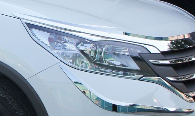 Хромированные накладки на передние фары Autoclover Honda CR-V IV 2012-2016 no.15349