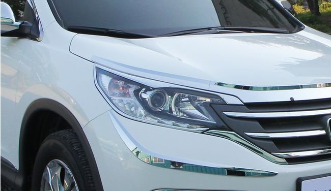 Хромированные накладки на передние фары Autoclover Honda CR-V IV 2012-2016 no.15349