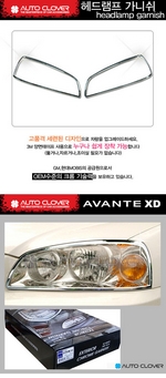 Хромированные накладки на передние фары Autoclover Hyundai Elantra 2000-2005 ТагАЗ