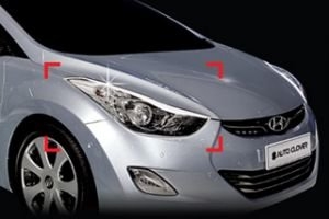 Хромированные накладки на передние фары Autoclover Hyundai Elantra 2010-2015 ― Auto-Clover