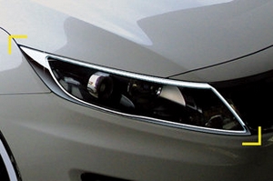 Хромированные накладки на передние фары Kyoungdong KIA Optima 2010-2015 ― Auto-Clover