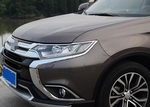 Хромированные накладки на передние фары OEM-Tuning Mitsubishi Outlander III 2013-2019