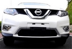Хромированные накладки на передние противотуманные фары OEM-Tuning Nissan X-Trail 2014-2019