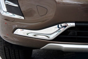 Хромированные накладки на передний бампер OEM-Tuning Volvo XC60 2008-2017 ― Auto-Clover