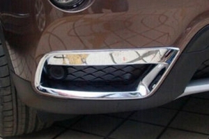 Хромированные накладки на передний бампер OEM-Tuning BMW X3 (F25) 2010-2017 ― Auto-Clover