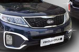 Хромированные накладки на противотуманные фары (4 элемента) Autoclover KIA Sorento 2013-2017 ― Auto-Clover