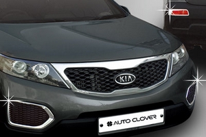 Хромированные накладки на противотуманные фары (4 элемента) Autoclover KIA Sorento 2009-2012 ― Auto-Clover