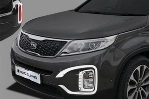 Хромированные накладки на противотуманные фары (6 элементов) Autoclover KIA Sorento 2013-2017 ― Auto-Clover