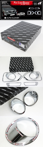 Хромированные накладки на противотуманные фары (6 элементов) Autoclover KIA Sorento 2009-2012