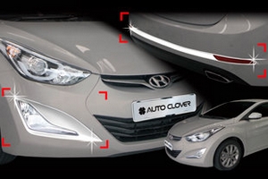 Хромированные накладки на противотуманные фары Autoclover Hyundai Elantra 2010-2015 ― Auto-Clover