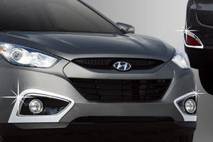 Хромированные накладки на противотуманные фары Autoclover Hyundai ix35 2009-2015 ― Auto-Clover