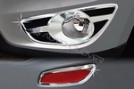 Хромированные накладки на противотуманные фары Autoclover Hyundai Santa Fe 2010-2012