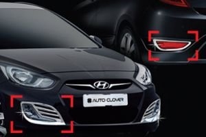 Хромированные накладки на противотуманные фары Autoclover Hyundai Solaris 2011-2017 ― Auto-Clover