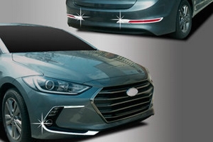 Хромированные накладки на противотуманные фары Autoclover Hyundai Elantra 2016-2019 ― Auto-Clover