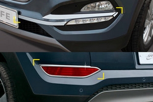 Хромированные накладки на противотуманные фары Kyoungdong Hyundai Tucson 2015-2019 ― Auto-Clover