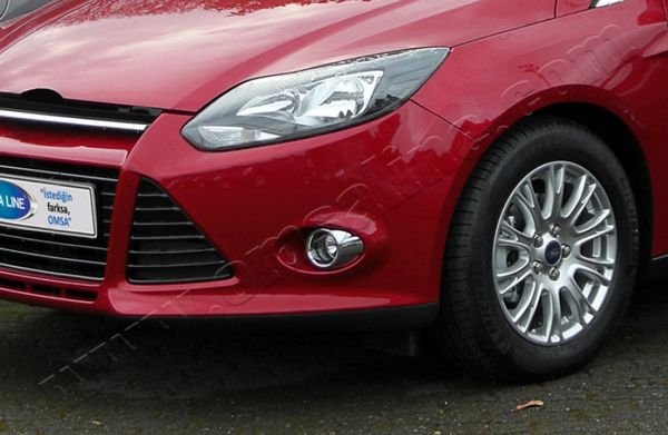 Хромированные накладки на противотуманные фары Omsa Line Ford Focus III 2011-2019 no.14414
